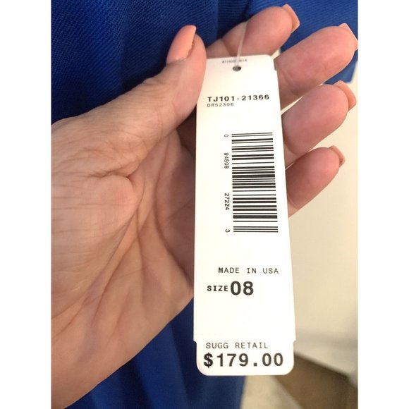 Pendleton Dress Royal Blue Wool Short Sleeve career office Sheath NWT 8 M Classy - Picture 8 of 12